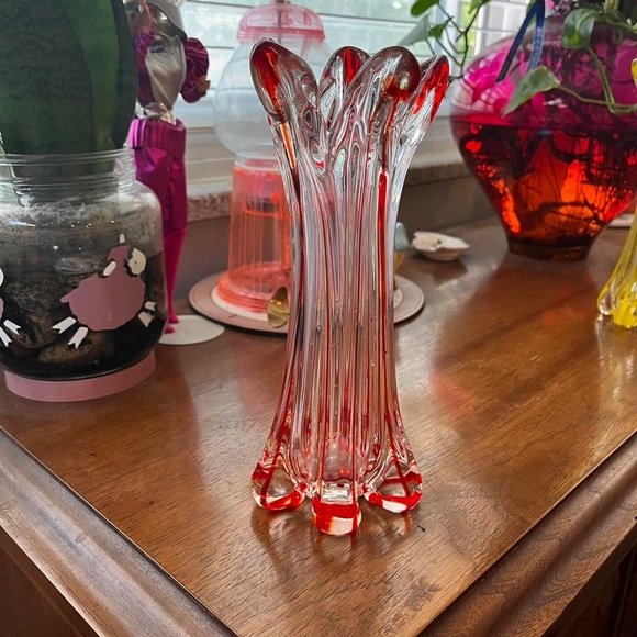 Murano Accents Vintage Murano Swung Glass Vase Poshmark